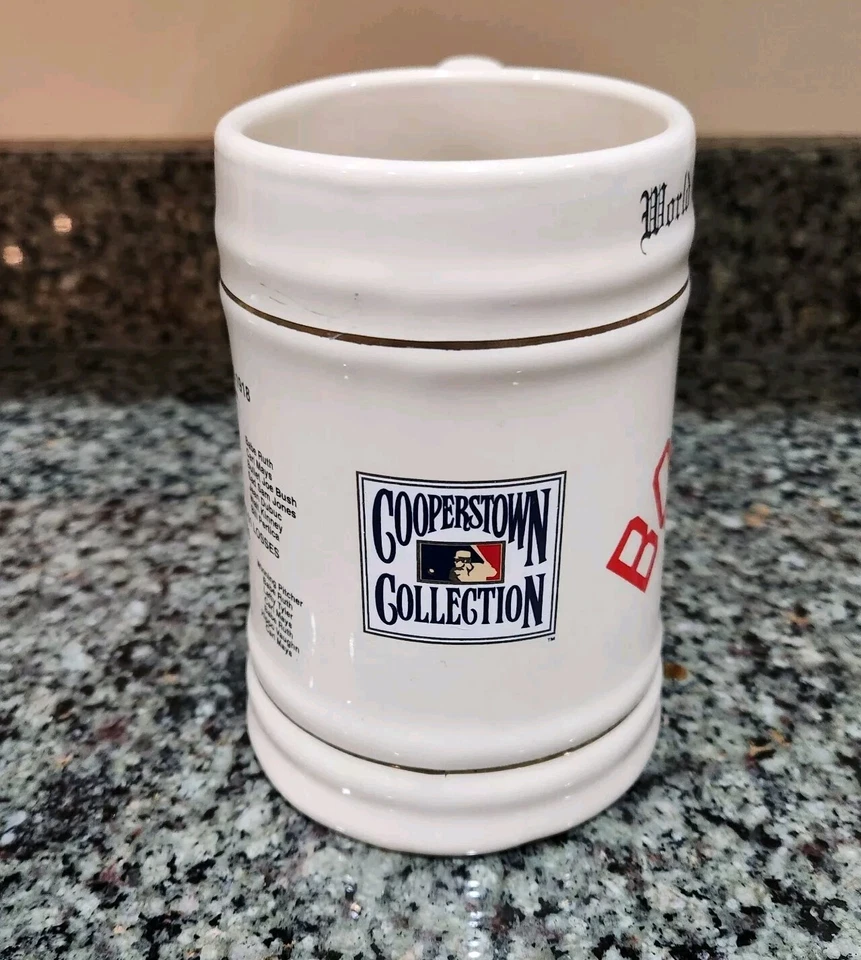 Boston Red Socks World Series 1918 Cooperstown Collection Mug  Babe Ruth + - Image 3 of 4