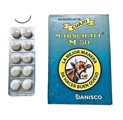 Cuajo Coagulante Marschall 10 Pastillas Tabletas Para Hacer Queso Rennet Tablets