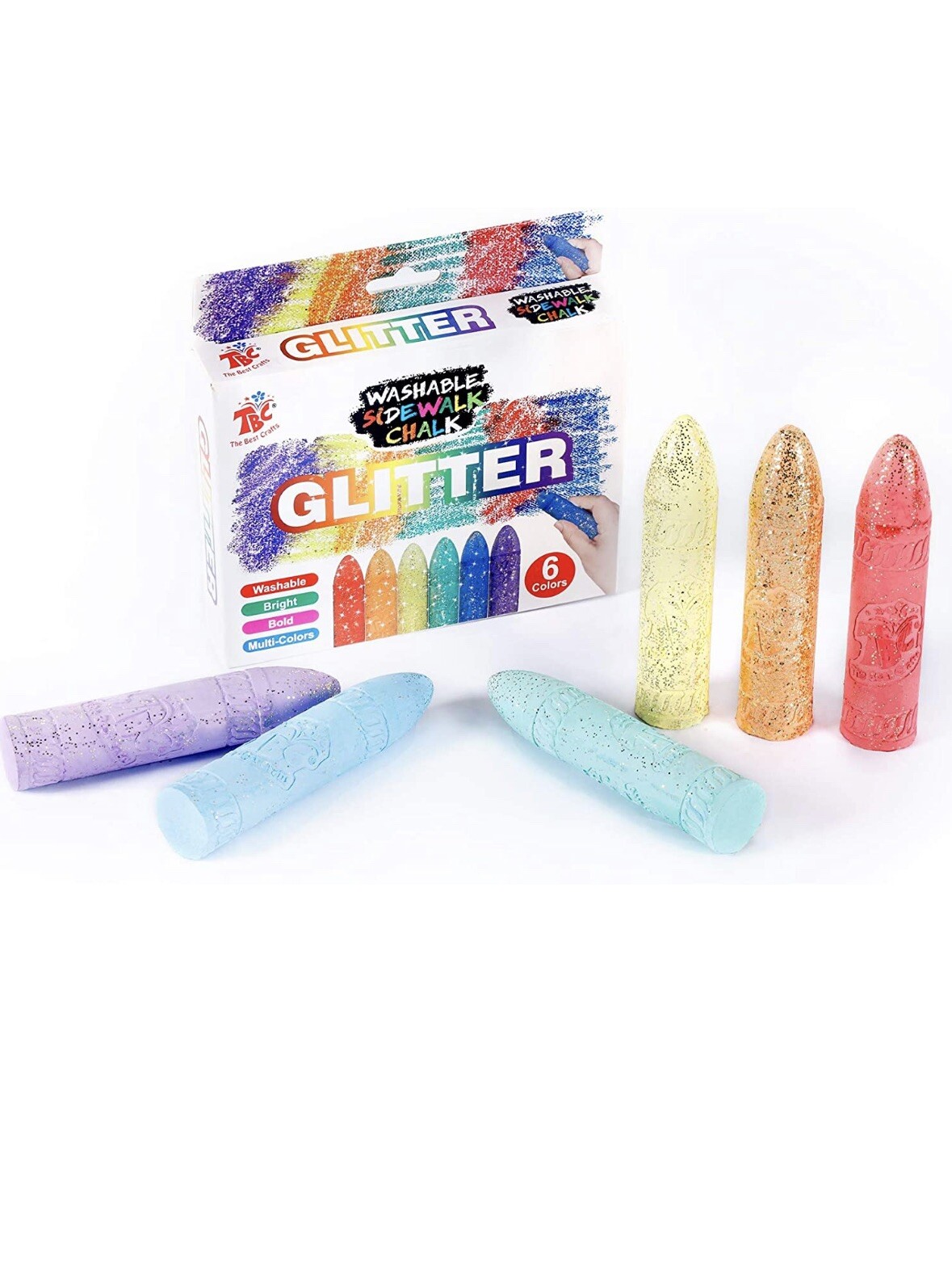 Glitzerkreide waschbar Bürgersteig, Kinder Outdoor Schule Spielplatz Spiel