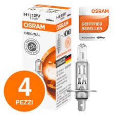 4 Lampade Osram H1 Original Line 64150 Lampadine Fari Auto Moto Alogena