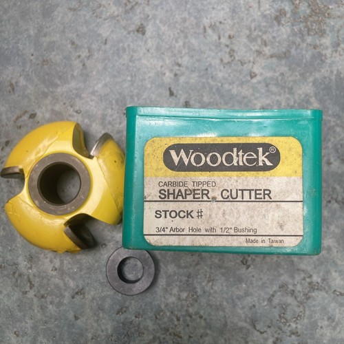 Flute Convex 3wing Shaper Cutter Carbide Tipped 3/4 arbor 1/2' adapter