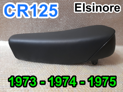 1973 To 1975 Honda CR125 CR125M CR 125 Elsinore New Seat (Black) With 1973 To 1975 Honda CR125 CR125M CR 125 Elsinore New Seat (Black) With