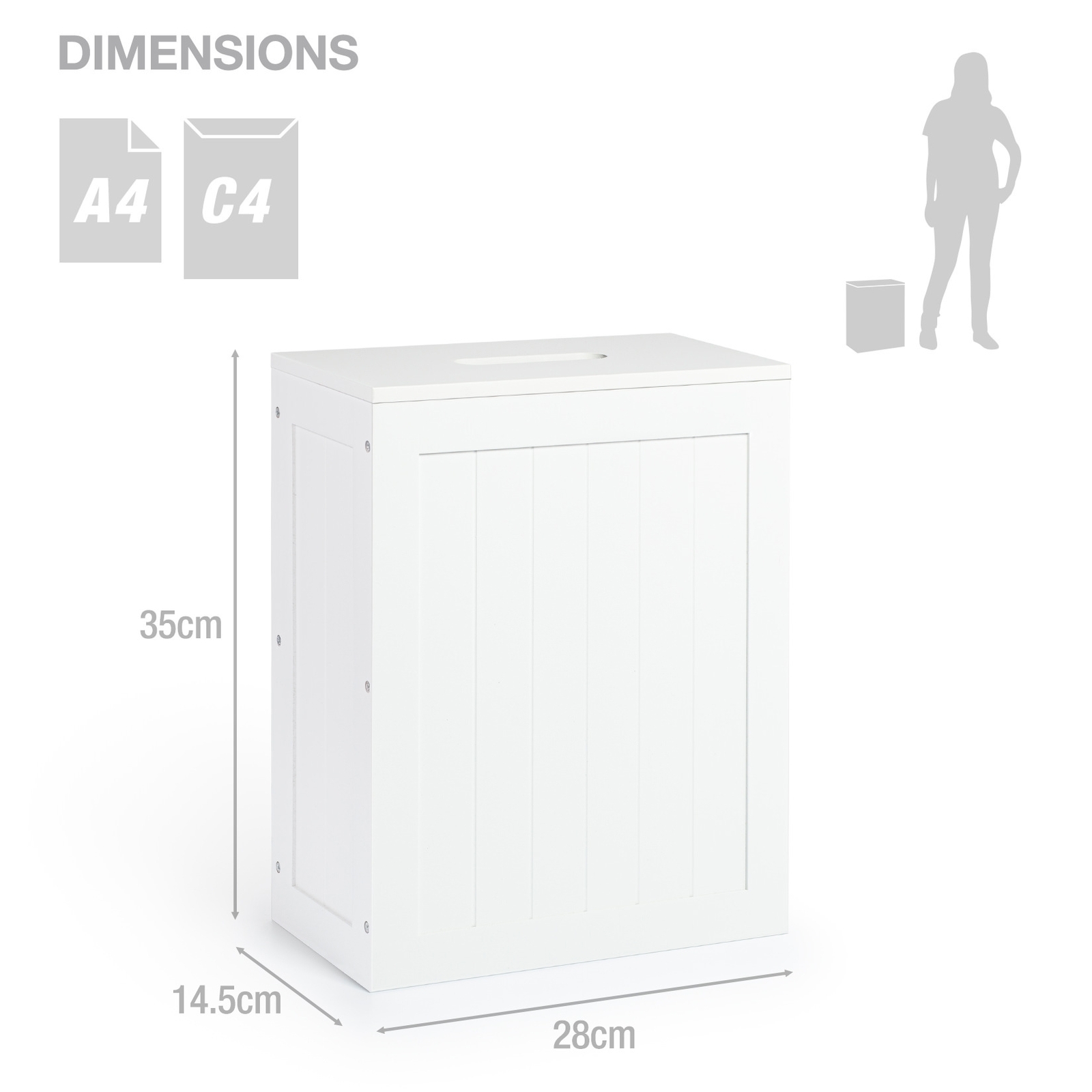 White Shaker Slimline Wooden Multipurpose Bathroom Storage Unit eBay