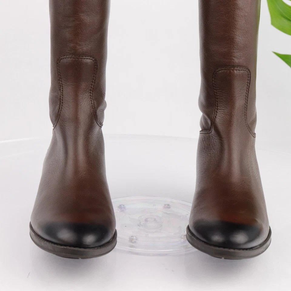 Sam Edelman Penny Boot Women's Size 7 Tall Riding Bootie Walnut Brown Leather - Image 4 of 4