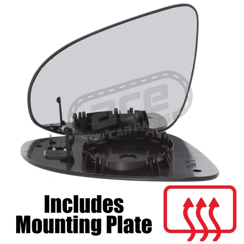 Citroen C1 Mk2 Hatchback 2014-> Heated Convex Wing Mirror Glass Passenger Side