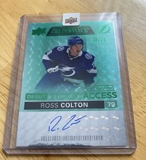 2021-22 Upper Deck Credentials Debut Ticket Access Auto Ross Colton 12/25