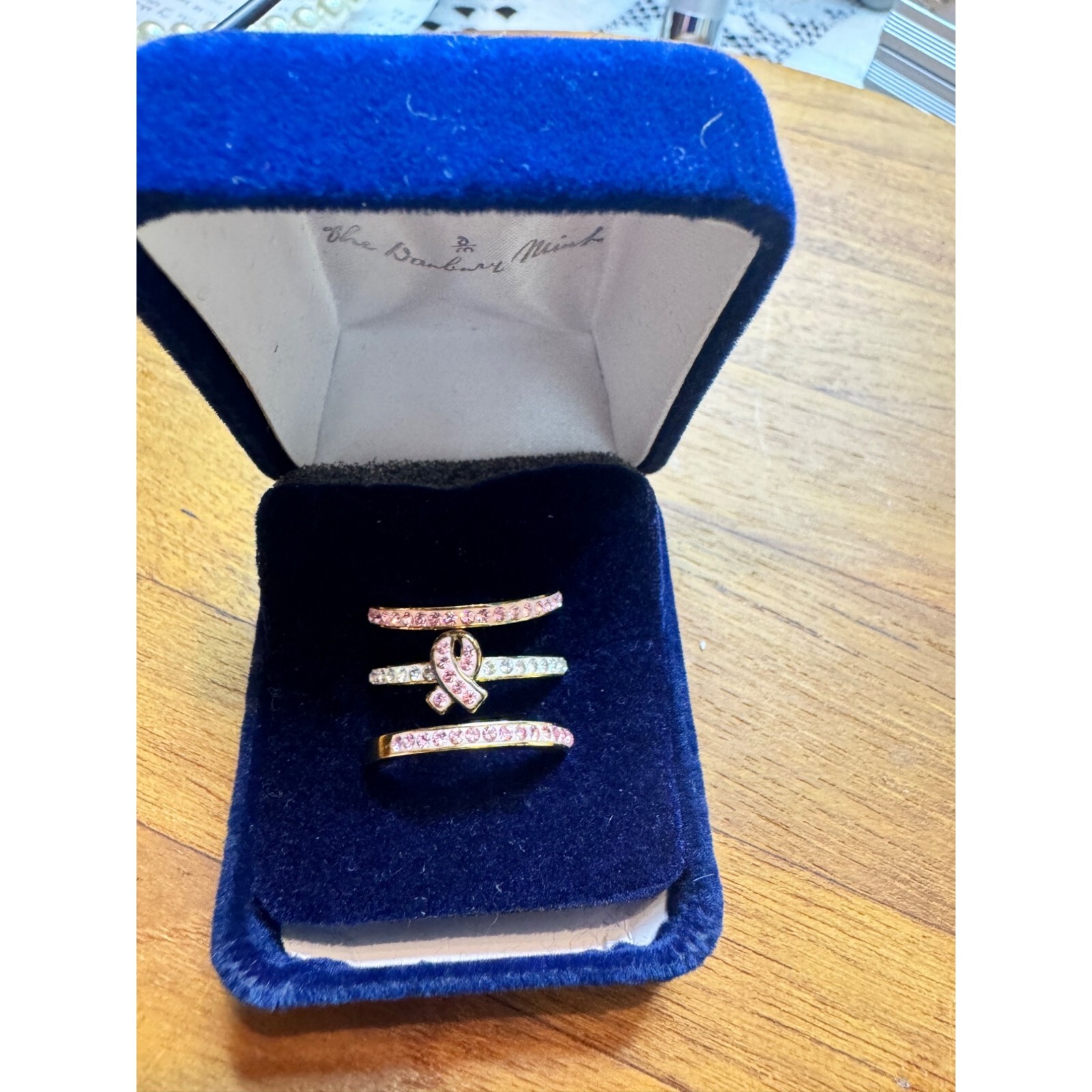 Danbury Mint Rings Hope Stackable Ring Set Size 7… - image 1