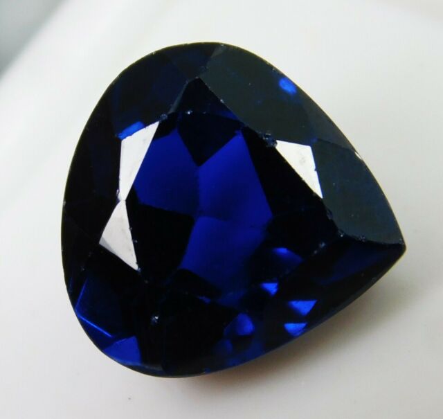 GGL Certified Natural Blue Sapphire Pear Shape Cut Gemstone 5.75 Cts