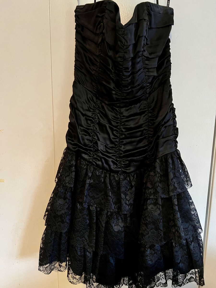 betsey johnson black tulle dress Women's Tulle Twirl Dress in Black | Size Medium