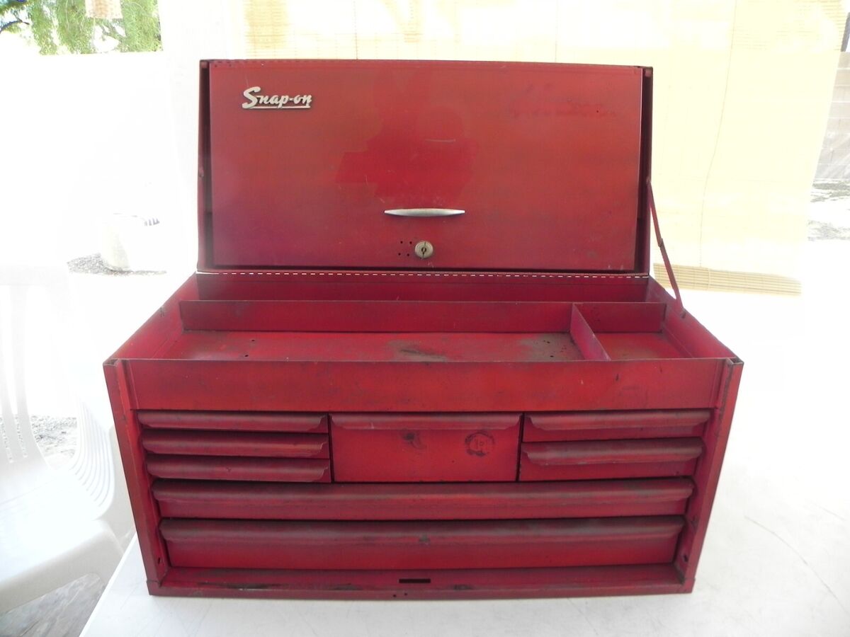 Vintage Snap-On KR-58B 8 Drawer Flip Top Heavy Duty Chest Vintage Snap-On KR-58B 8 Drawer Flip Top Heavy Duty Chest