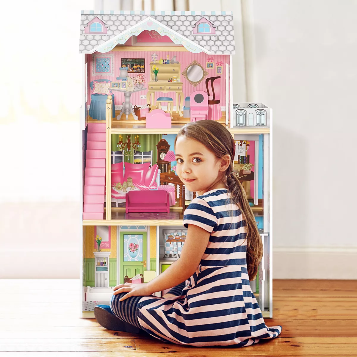 DIY Dollhouse Miniature House Kit - Alice's Dreamy Bedroom - Imagine That  Toys