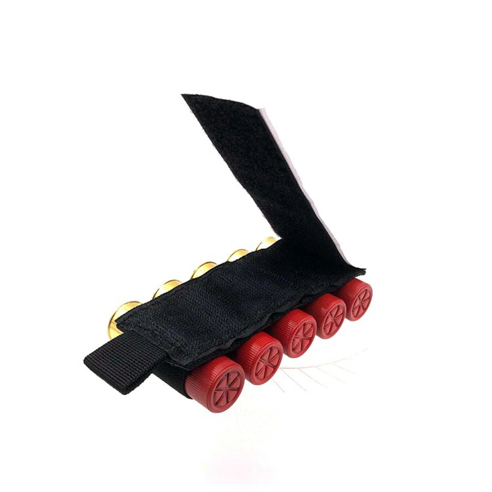 2x Tactical 5 Rounds 12/20GA Gauge Shotgun Shell Holder Gun Ammo Cartridge Pouch - Image 3 of 4