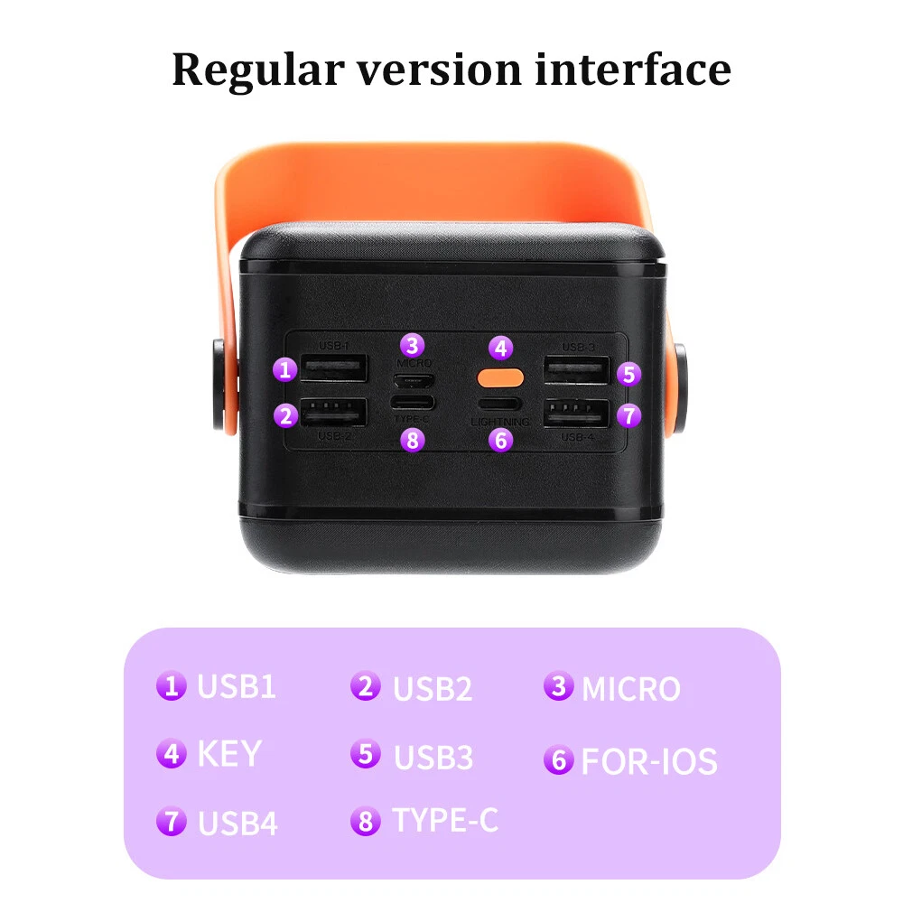 Power Bank DIY Case Kit with 21x18650 Battery Support Fast Charging Detachable Shell Box for Custom Builds