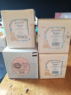Lot Of 4 - Cherished Teddies- New In Box -  Read For Description