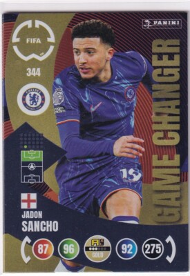 Panini 2025 FIFA Club World Cup 25 Card No. 344 Jadon Sancho Game Changer