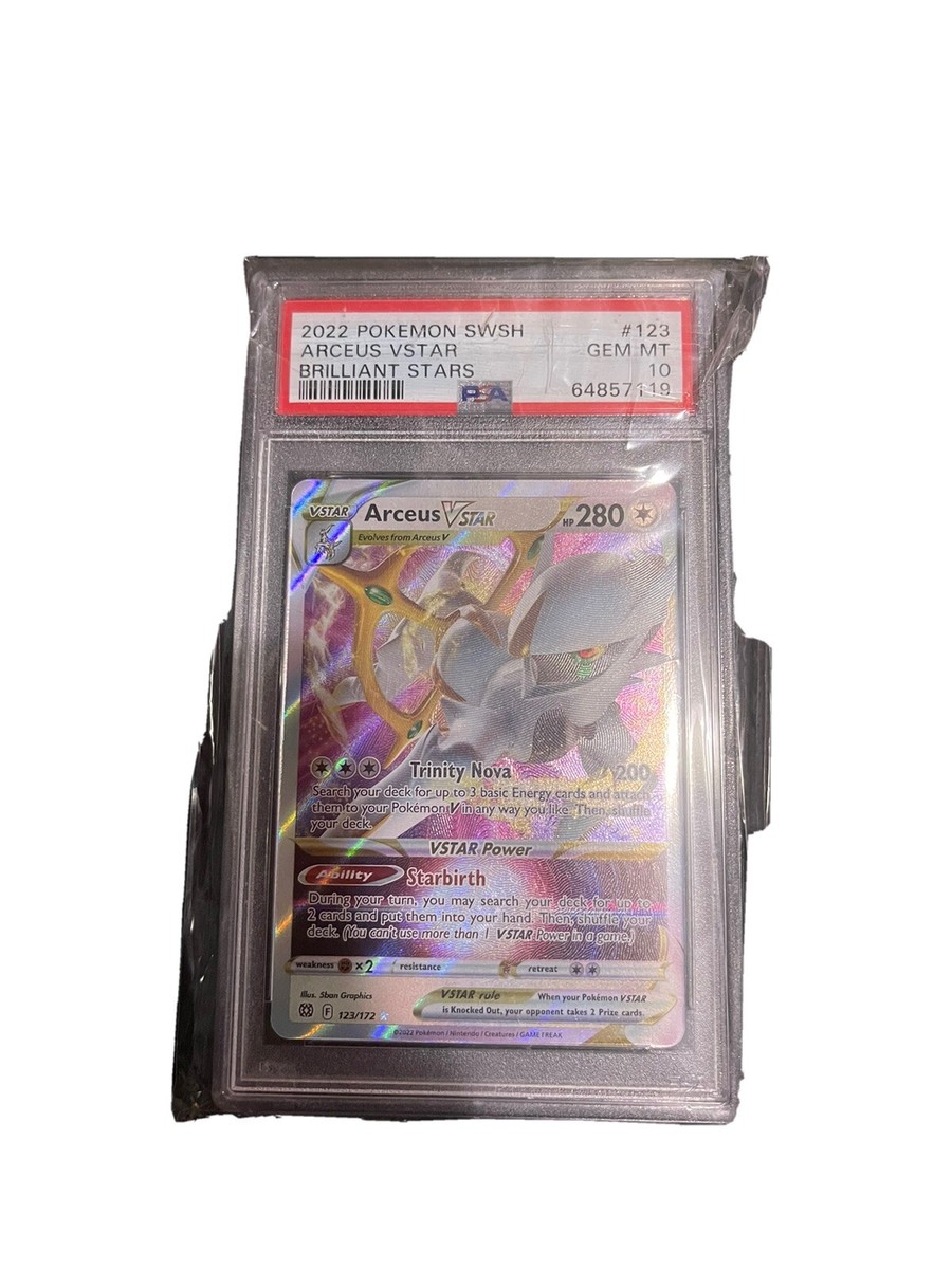 Pokémon 2022 Arceus Vstar Swsh Brilliant Stars 123/172 PSA 10 | eBay