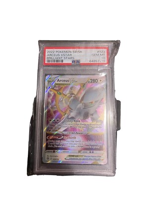 Pokémon 2022 Arceus Vstar Swsh Brilliant Stars 123/172 PSA 10