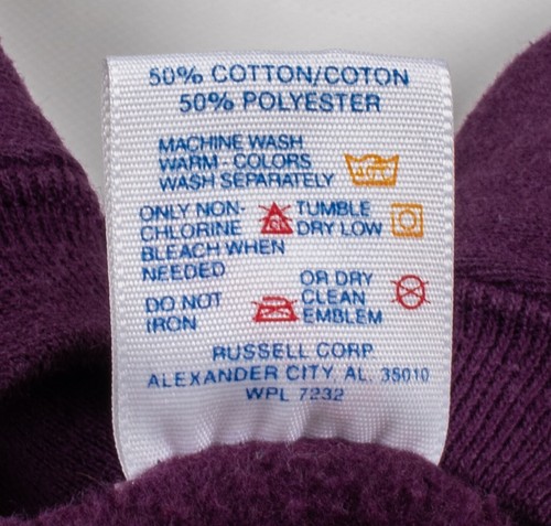 Vintage 1980s/1990s Jerzees Purple Grape Blank Sweatshirt Sweater Men's Size XL - Picture 6 of 6