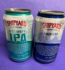 2 NEW SHIPYARD NAUTICAL DISCOVERY ALE EXPORT CRAFT BEER CANS SET PORTLAND MAINE — photo 2