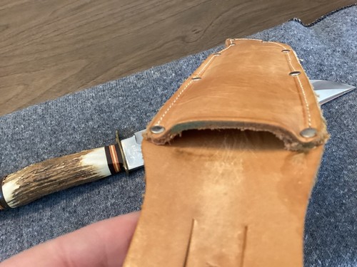 BARON West GERMANY STAG HUNTING BOWIE KNIFE & SHEATH - Picture 4 of 11