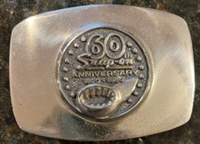 Snap On Tools Belt Buckle 60th Anniversary 1920-1980 Vintage