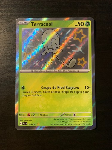 Carte Pokémon : Terracool 105/091 Destinées de Paldéa Française NEUF