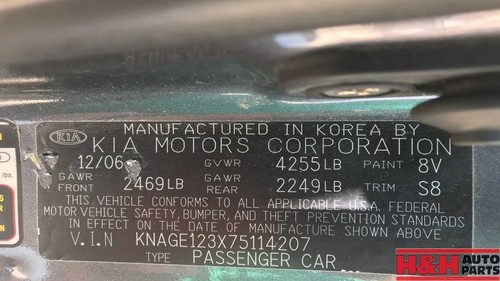 Driver Front Door Switch Driver's Master Fits 06-08 OPTIMA 370375 - Picture 6 of 9