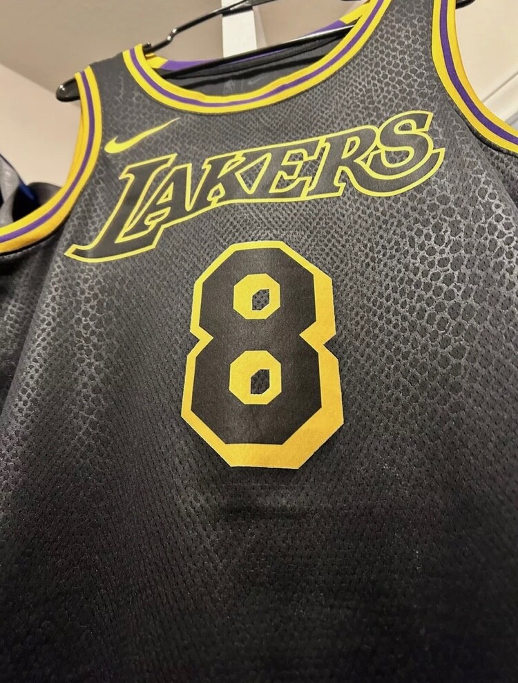 Nike NBA LA Lakers Black Mamba Kobe Bryant City Edition Jersey #8