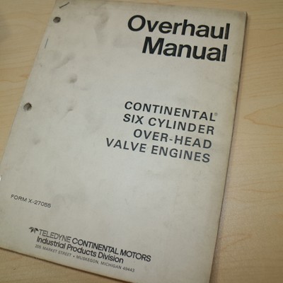 CONTINENTAL Six Cylinder OHV ENGINE Service Repair Manual shop overhaul