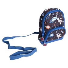 Nuby Mini Quilted Space Backpack with Safety Harness - Adjustable Straps