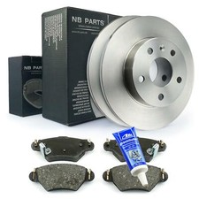 Bremsscheiben 5-Loch Bremsbeläge hinten ATE Plastilube für Opel Astra G Zafira A