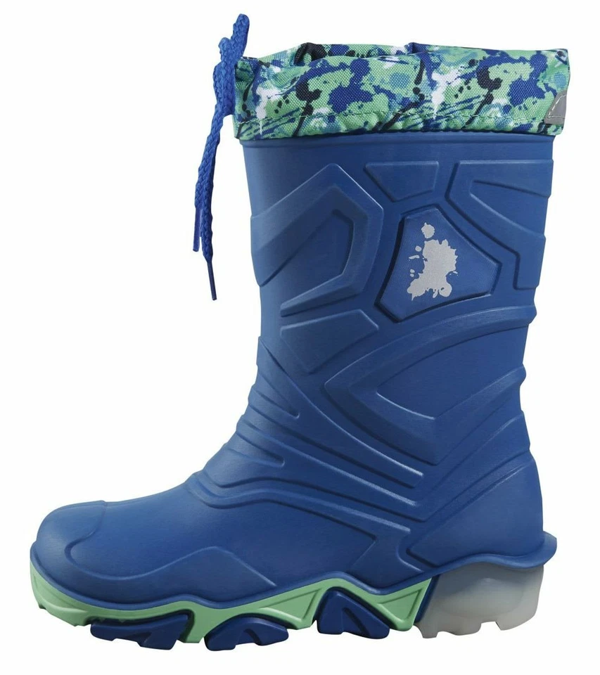 LUPILU Kleinkinder Jungen Blinkstiefel Regenstiefel Stiefel Blau/Grün Gr. 22/23 - Bild 2 von 4