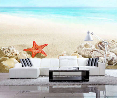 Cool Vibrant Shell 3D Full Wall Mural Photo Wallpaper Printing Home Kids Decor - 第 1/9 張圖片