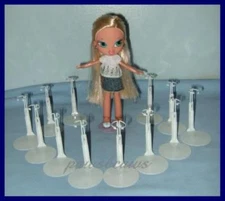 12 One Dozen Kaiser #1101 WHITE Doll Stands for BRATZ KIDZ Kids TUTTI
