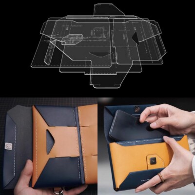 Fashion Handbag Acrylic Templates - Leather Patterns for DIY Bags