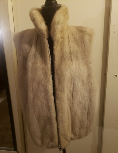 Real mink fur vest for women 