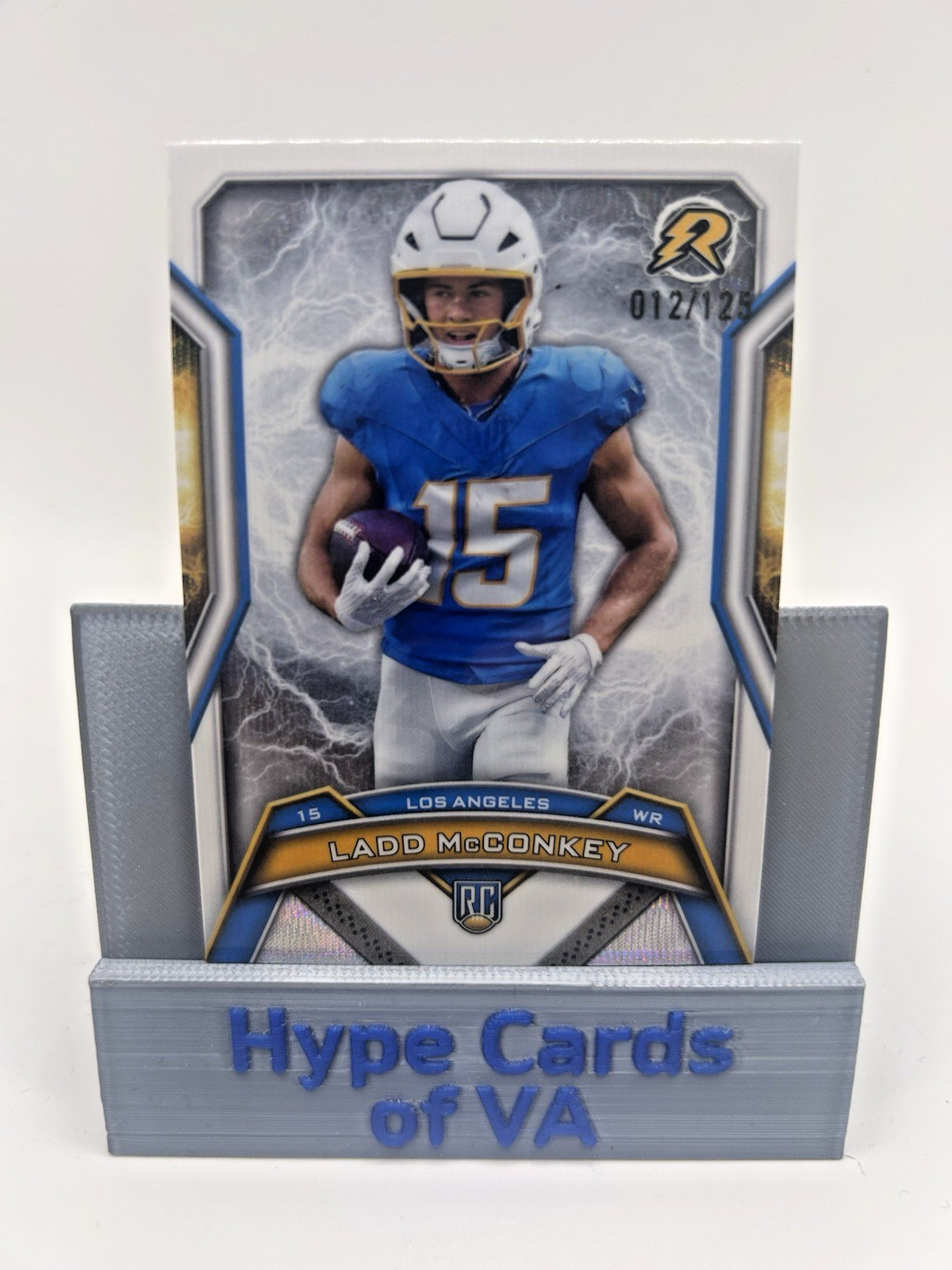 LADD MCCONKEY 2024 Topps Resurgence White Surge 012/125 Rookie RC #154 Chargers