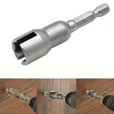 Wing Nut Bit Socket Tool 1/4'' Hex Shank for Nuts Hurricane Shutters DE