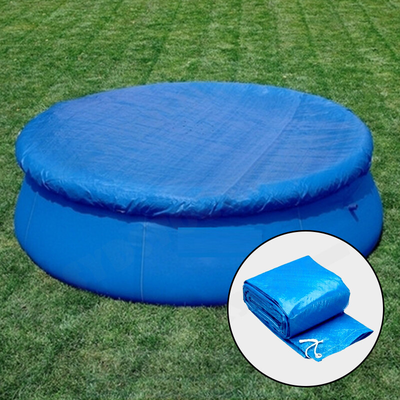 6/10/12ft Round Swimming Pool Cover Lot for Garden Outdoor Paddling