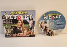Paws  Claws: Pet Vet PC CD-Rom 2006 Windows Veterinarian Animal Clinic Game
