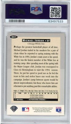 Graded 1994 Collector's Choice Michael Jordan #661 Rookie RC
