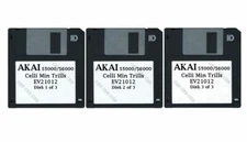 Akai S5000 / S6000 Set of Three Floppy Disks Celli Min Trills EV21012