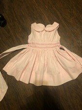 Vintage Linda Jo Little Girls Cotton Pink Dress