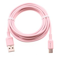 Pink 10ft Long USB-C Cable Charger Cord Power Wire Type-C Fast for SmartPhones