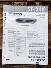 Sony ST-JX410 Tuner Service Manual Original 