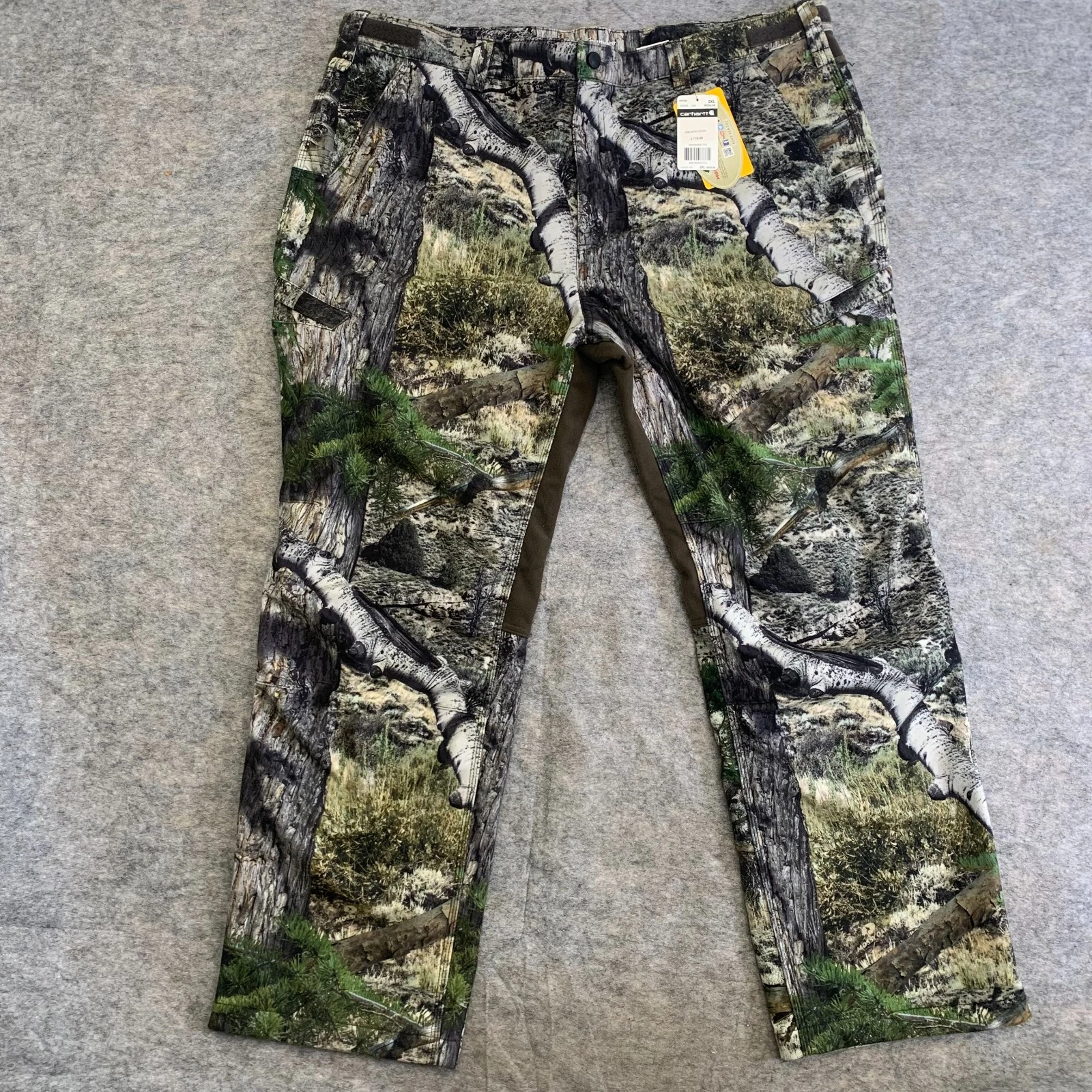 Carhartt Men's 2XL Buckfield Pant 103282 Mossy Oak Terra Camo NWT Rain Defender