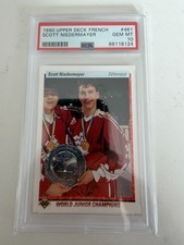 1990 UPPER DECK FRENCH #461 SCOTT NIEDERMAYER RC HOF PSA 10 GEM MINT