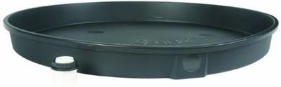 Camco 11410 28''ID x 2'' Plastic Drain Pan with PVC Fitting