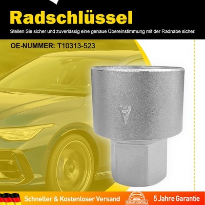T10313-523 Für VW 523 Code Felgenschloss Schlüssel Nuss Wheel Lock Key Metall DE