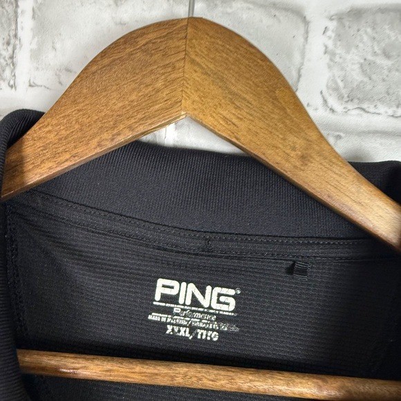PING Golf Performance Solid Black Embroidered Log… - image 4